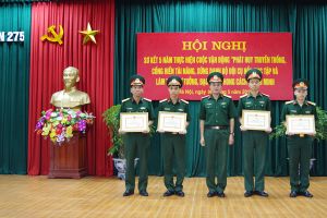Đoàn 275 tổ chức sơ kết 5 năm thực hiện Cuộc vận động “Phát huy truyền thống, cống hiến tài năng, xứng danh Bộ đội Cụ Hồ”