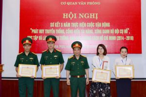 Cơ quan Văn phòng sơ kết 5 năm thực hiện Cuộc vận động “Phát huy truyền thống, cống hiến tài năng, xứng danh Bộ đội Cụ Hồ”