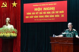 Thường vụ Đảng ủy Đoàn 969 tổ chức thông báo kết quả Hội nghị  lần thứ mười Ban Chấp hành Trung ương Đảng khóa XII