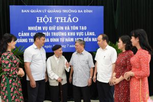 Hội thảo “Nhiệm vụ giữ gìn và tôn tạo cảnh quan môi trường khu vực Lăng, Quảng trường Ba Đình từ năm 1975 đến nay”