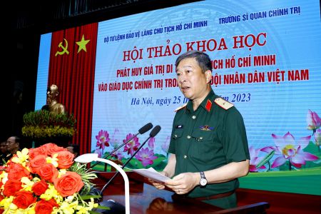 Thực hiện tốt nhiệm vụ giữ gìn lâu dài, bảo vệ tuyệt đối an toàn thi hài Chủ tịch Hồ Chí Minh là góp phần phát huy giá trị tư tưởng, đạo đức, phong cách Hồ Chí Minh cho cán bộ, chiến sĩ Quân đội